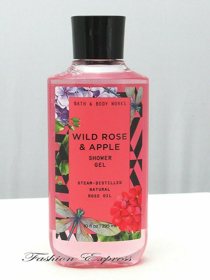 BATH & BODY WORKS WILD ROSE & APPLE SHOWER GEL 10 FL OZ - Image 1 of 1