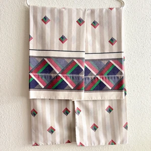 Vintage 80's J P Stevens 2 King Size Pillowcases Geometric Shapes Made in USA - Picture 1 of 3