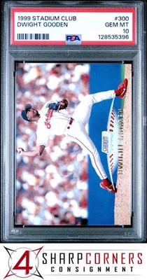 1999 STADIUM CLUB #300 DWIGHT GOODEN INDIANS PSA 10 - Image 1 of 3