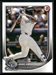 2025 Bowman #31 Adael Amador Colorado Rockies Rookie - Picture 1 of 2