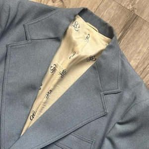 VINTAGE Levis Jacket Men 42 Large Blue Panatela Western Blazer 70s Coat - Picture 1 of 11
