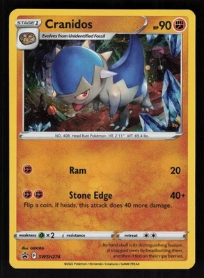 Cranidos - SWSH274 Holo SWSH: Sword & Shield Promo Cards LP-NM - Image 1 of 2