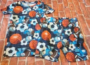The Children's Place Sport Pj Set Pajamas 14 Soccer Basketball - Picture 1 of 1