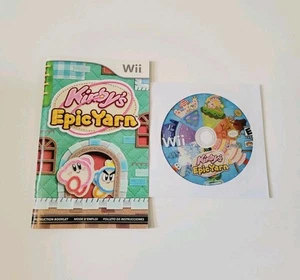 Kirby's Epic Yarn (Nintendo Wii, 2010) Disc And Manual Only! - Bild 1 von 6
