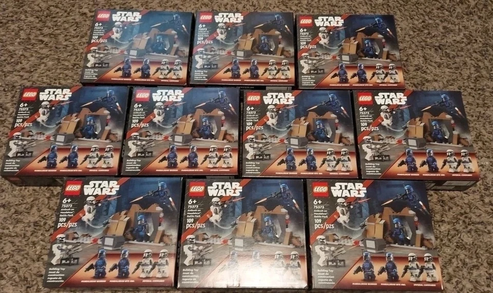 Lote de 10 Lego Star Wars Set #75373 Ambush on Mandalore Battle Pack (NewInBox) Foto 1 de 1