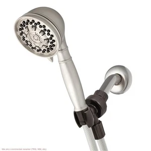 6 Modi Power Pulse Handbrause Duschkopf Gebürstetes Nickel - Waterpik - Bild 1 von 6