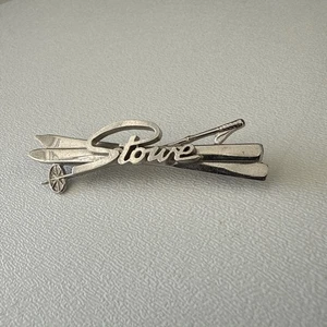 Vintage STOWE Mount Mansfield Ski Pin VERMONT Skigebiet Souvenir - Bild 1 von 4