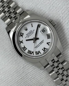 Rolex Datejust Ladies Watch White Dial Steel Auto 26mm 179160 2025 Service - Picture 1 of 22