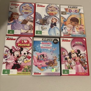 Disney Junior DVD Set of 6 Mickey Minnie Sofia The First Doc McStuffins - Picture 1 of 5