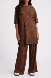 Ensemble combinaison de jeu neuve habillée en léopard Lala tenue oversize taille L - Photo 1/23