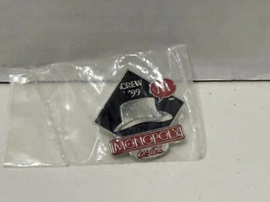 Vintage McDonalds Crew Pin 1999 Top Hat Monopoly Coca Cola Enamel Lapel Pin - Picture 1 of 2