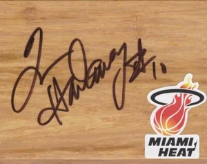 Miami Heat HOF Tim Hardaway pavimento firmato certificato di autenticità - Foto 1 di 1
