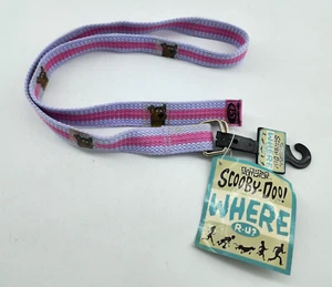 NEW 2001 Scooby-Doo Where R-U? Pink & Purple Woven Belt Youth OSFA Warner Bros - Picture 1 of 8