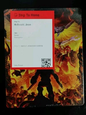 DOOM ETERNAL Steelbook Case NEW *No Game* PS4/PS5/Xbox One/Xbox Series X - Image 1 of 3