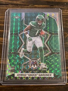 2022 Panini Mosaic Football NFL Debut Green Prizm RC Ahmad "Sauce" Gardner #289 - Picture 1 of 2