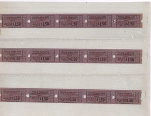 PACIFIC OCEAN PARK SANTA MONICA 15 UNUSED1960'S ADULT TICKETS - Picture 1 of 1