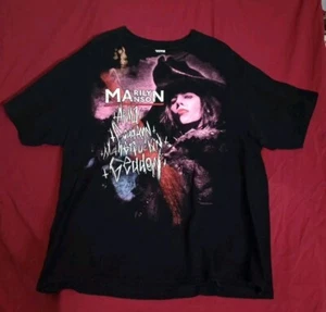 Were From America Marilyn Manson tour Shirt Armagoddam Metal Goth Shirt 2XL - Picture 1 of 4