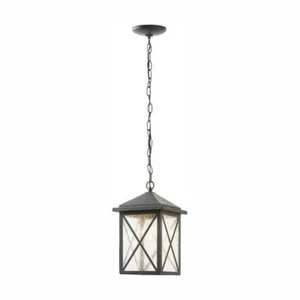 Home Decorators Wythe Hanging Lantern Light, Outdoor, Black, 1-Light - Picture 1 of 7