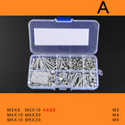1 set Mixed STAINLESS STEEL M4 M5 M3 BOLTS SCREWS NUTS with Box Home Tool
