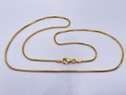 18ct Gold Hallmarked 18" Square Link Chain. Goldmine Jewellers.