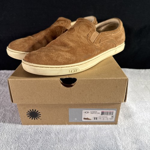 Scarpe sneakers UGG donna feroci slip on scamosciate 1006737 marrone castagno taglia 11