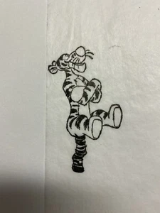 Papelería estampada a mano TIGGER “Bouncing Tigger” 8 tarjetas de notas y 8 sobres - Imagen 1 de 1