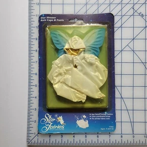 Conjunto de ducha de estrellas de colección de hadas estelares capa de lluvia y pantalones muñeca Tonka ropa - Imagen 1 de 10