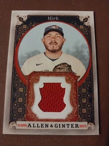 2023 ALEJANDRO KIRK TOPPS ALLEN & GINTER JERSEY RELIC CARD #AGRB-AK BLUE JAYS - Picture 1 of 2