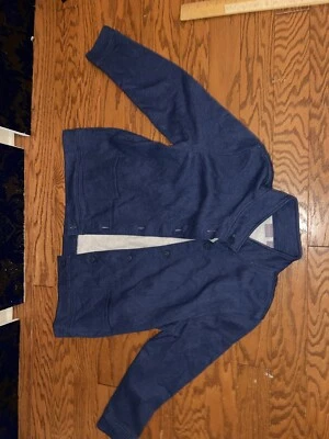 Laura Scott Navy Blue  Jacket Sweatshirt Front Pockets Size XL - Image 1 of 2