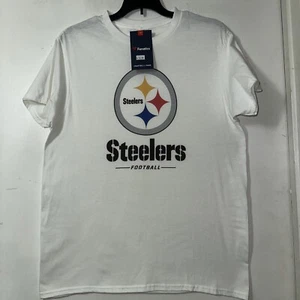 Pittsburgh Steelers Fanatics Men’s Size Medium White T-Shirt New With Tags - Picture 1 of 10
