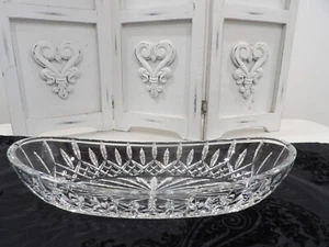 Vintage Waterford Crystal Lismore Oval Celery Cracker Dish Hand Blown~Ireland - Picture 1 of 4
