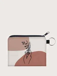 Hand Floral Coin Purse Mini Bag Change Pouch Small Coin Case Card Holder - Picture 1 of 5