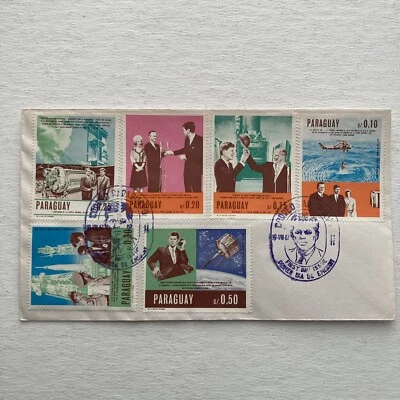 1967 Paraguay FDC 50th Anniversary of Birth of President John Kennedy 8-19-67 - Image 1 of 4
