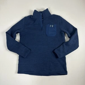 Under Armour Blue Specialist Henley 2.0 1/4 Snap Mock Pullover Herren M 1316276 - Bild 1 von 9