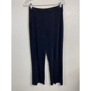 Pantalones negros de punto líquido ajustados Chico's Travelers para mujer medianos oficina carrera - Imagen 1 de 10