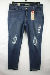 Levi's Sculpt 711 Skinny Mid Rise Distressed Jeans Size 22W M - Picture 1 of 4