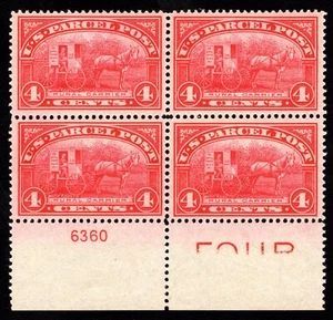 MOMEN: FRANCOBOLLI USA #Q4 PACCO PIASTRA POSTALE BLOCCO NUOVO DI ZECCA OG NH IN PERFETTE CONDIZIONI PSE LOTTO #89714 - Foto 1 di 3