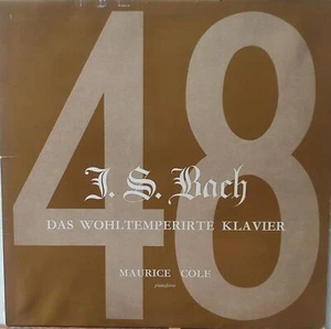 J.S. Bach Das Wohltemperirte Klavier, Maurice Cole, Volume 5 12” Vinyl LP Record - Picture 1 of 4