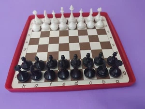 Soviet Vintage travel set of games Magnetic chess and checkers USSR - Picture 1 of 15