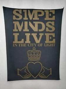 SIMPLE MINDS Live in the City of Light - Vintage Original Backpatch anni 80 - Imagen 1 de 2