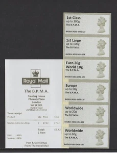 MACHIN Ma13 BPMA A001 FDI DUAL VALUE 28/04/14 COLLECTOR STRIP POST GO - SCARCE - Picture 1 of 1