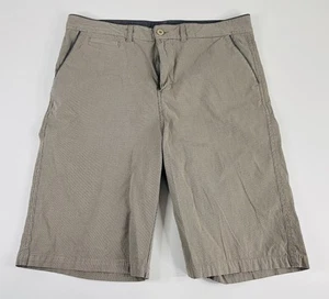Pantalones Cortos Informales Carbon2Cobalt 36 x 10.5 Gris Azul Mezcla de Algodón a Cuadros Frente Plano - Imagen 1 de 4