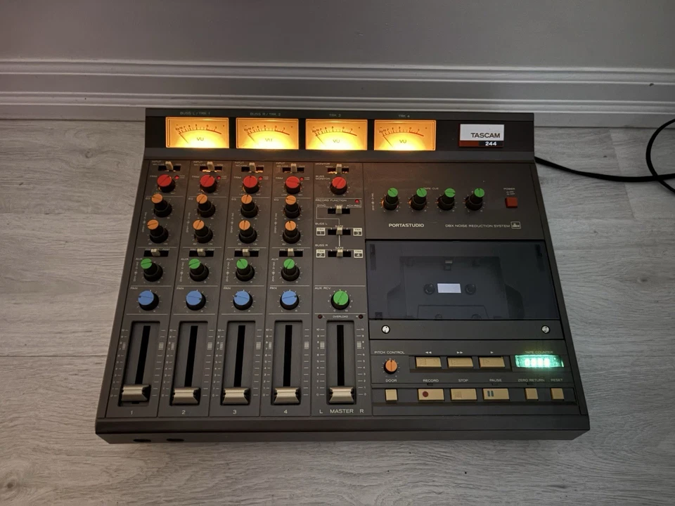 TASCAM 244 TEAC MTR Multitrack Cassette Tape Recorder ONLY Power-ON Tested READ - Image 1 of 4