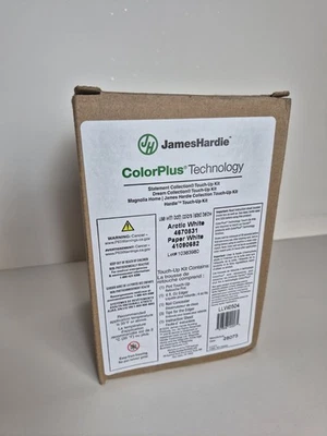 James Hardie Color Plus Paint Touch Up Kit Arctic White paper White 25 Date