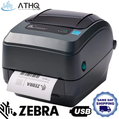 Zebra GX430T 300dpi Thermal Transfer Direct Thermal USB Serial Label Printer NEW - Image 1 of 4