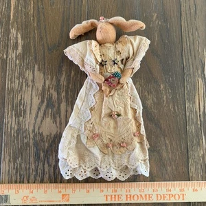 Vintage Lee And Lee Whimsical Rag Doll Bunny Rabbit - Picture 1 of 9