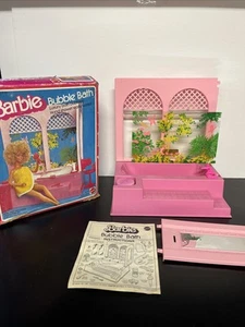 Vintage 1981 Barbie Bubble Bath Set in Original Box Incomplete R1 - Picture 1 of 17