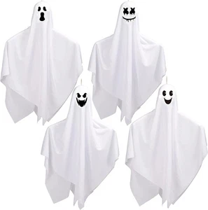 CCINEE 4er Pack Halloween hängende Geister Dekorationen 27,5" und 35,5" Ausfliegen... - Bild 1 von 6