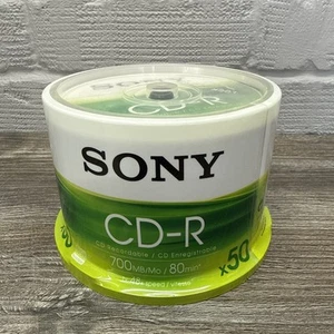 Neue versiegelte Packungen mit 50 Sony CD-R 700mb 80min leere Disc's auf Spindel. - Bild 1 von 3
