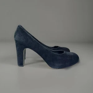 Eileen Fisher Black Suede Heels Pumps Size 9 - Picture 1 of 9